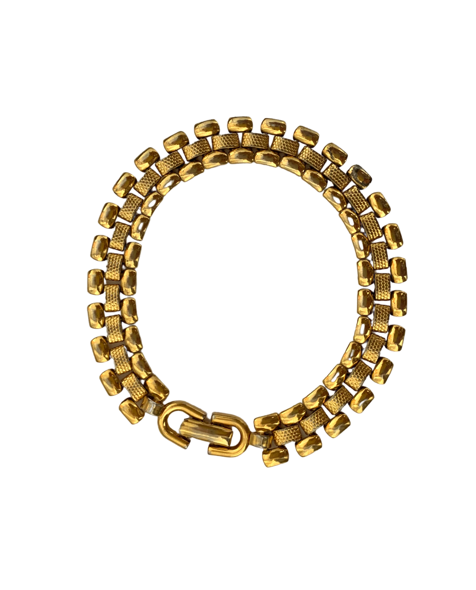 Vintage Monet Gold Plated Link Bracelet