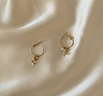 Load image into Gallery viewer, 14K Gold-Plated Hoop Drop Stainless Steel Earrings
