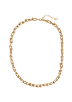 Load image into Gallery viewer, 14K Gold Plated Buckle Chain Necklace
