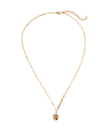Load image into Gallery viewer, Dainty 14K Gold Plated Hammered Drop Pendant Necklace
