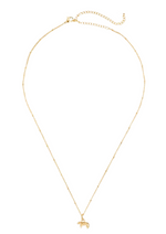 Load image into Gallery viewer, 14K Gold-Plated Stainless Steel Dainty Tiger Necklace
